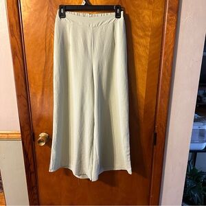 Light Mint Wide-Leg Pants